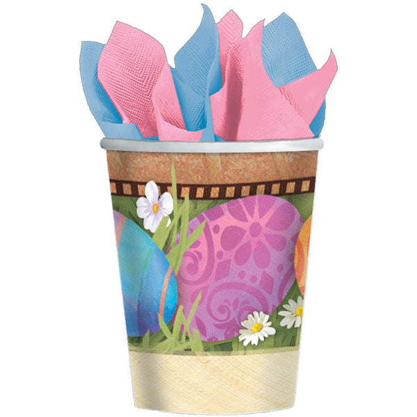 Spring Easter 9oz Paper Cups, 8ct 