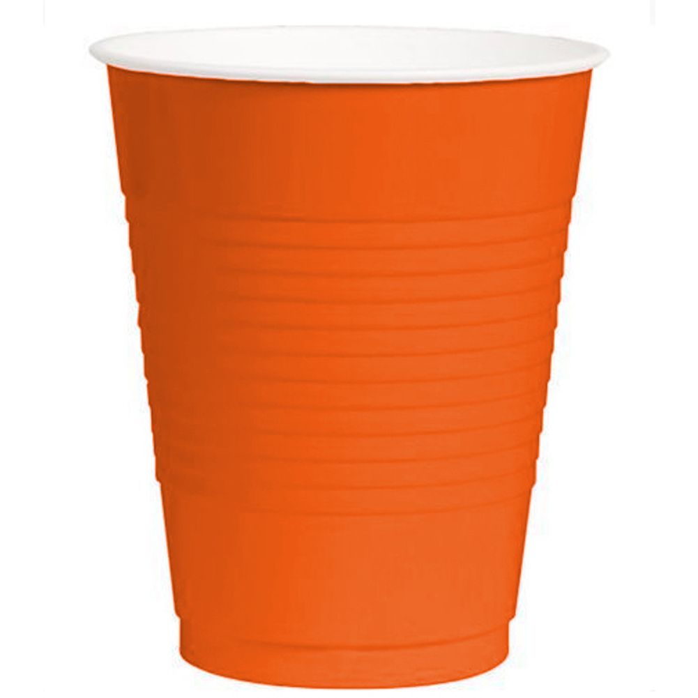 Orange Peel 12 oz Plastic Cups (50ct)