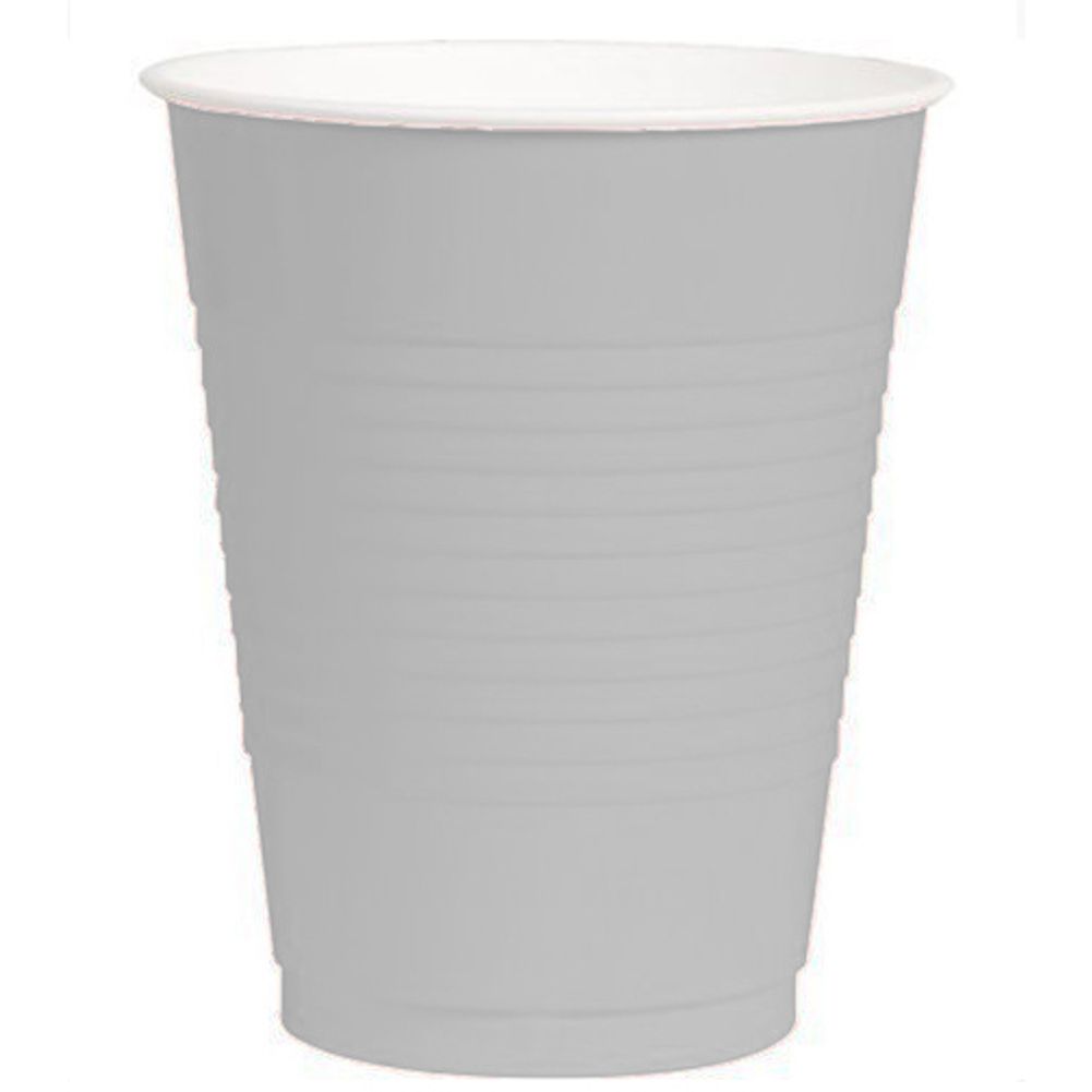 Silver 12oz Plastic Cups (50ct)