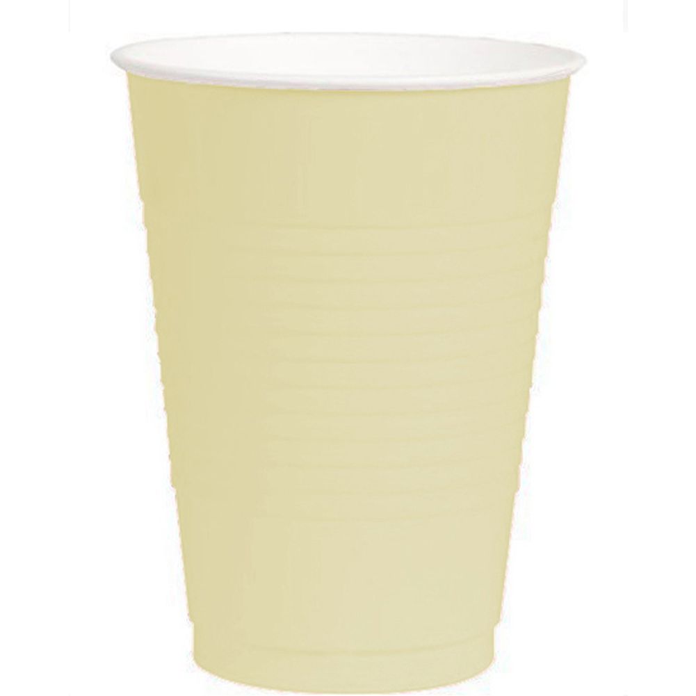 Vanilla Creme 16 oz Plastic Cups (50ct)