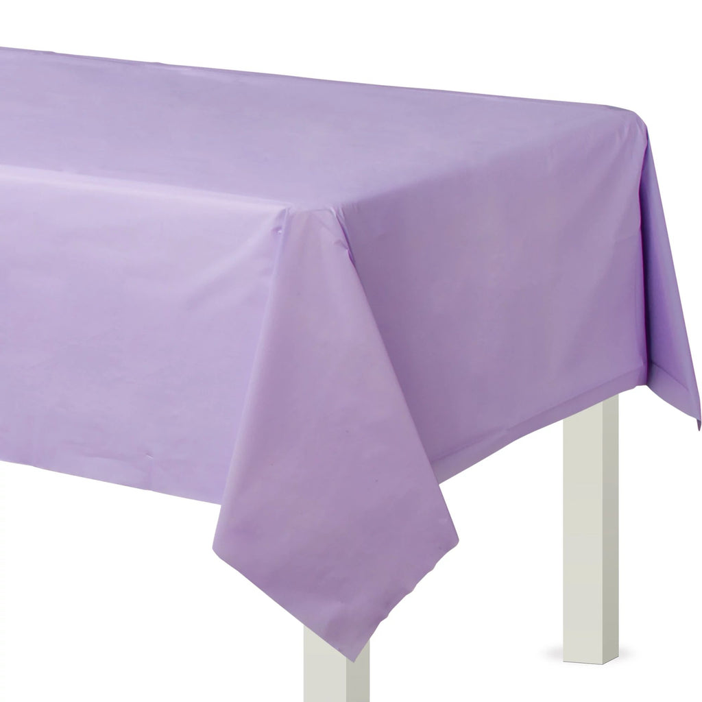 Lavender Fabric Backed Rectangle Tablecover