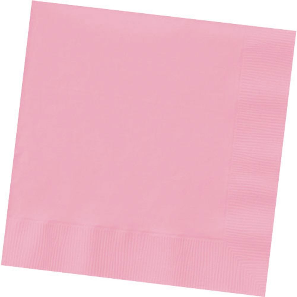 New Pink 2-Ply Beverage Napkins (100ct)