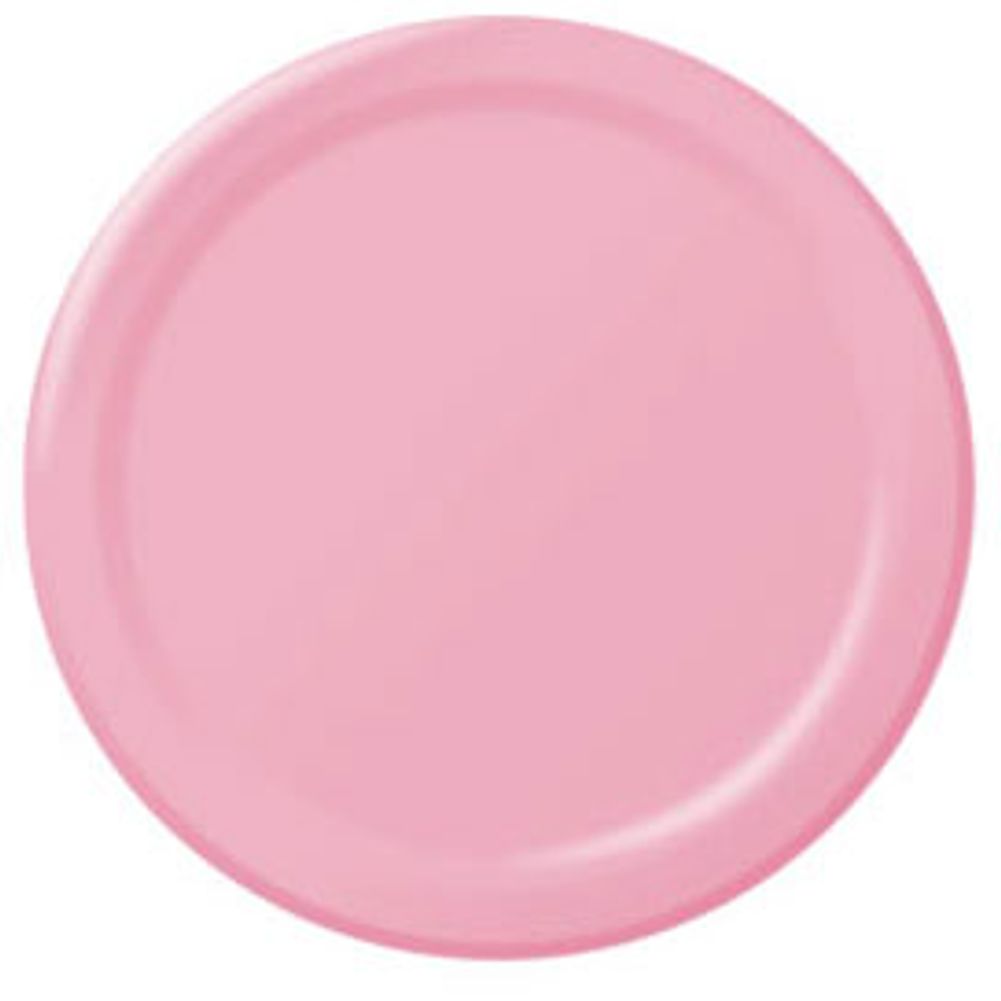 New Pink Dinner Paper Plates (50ct)