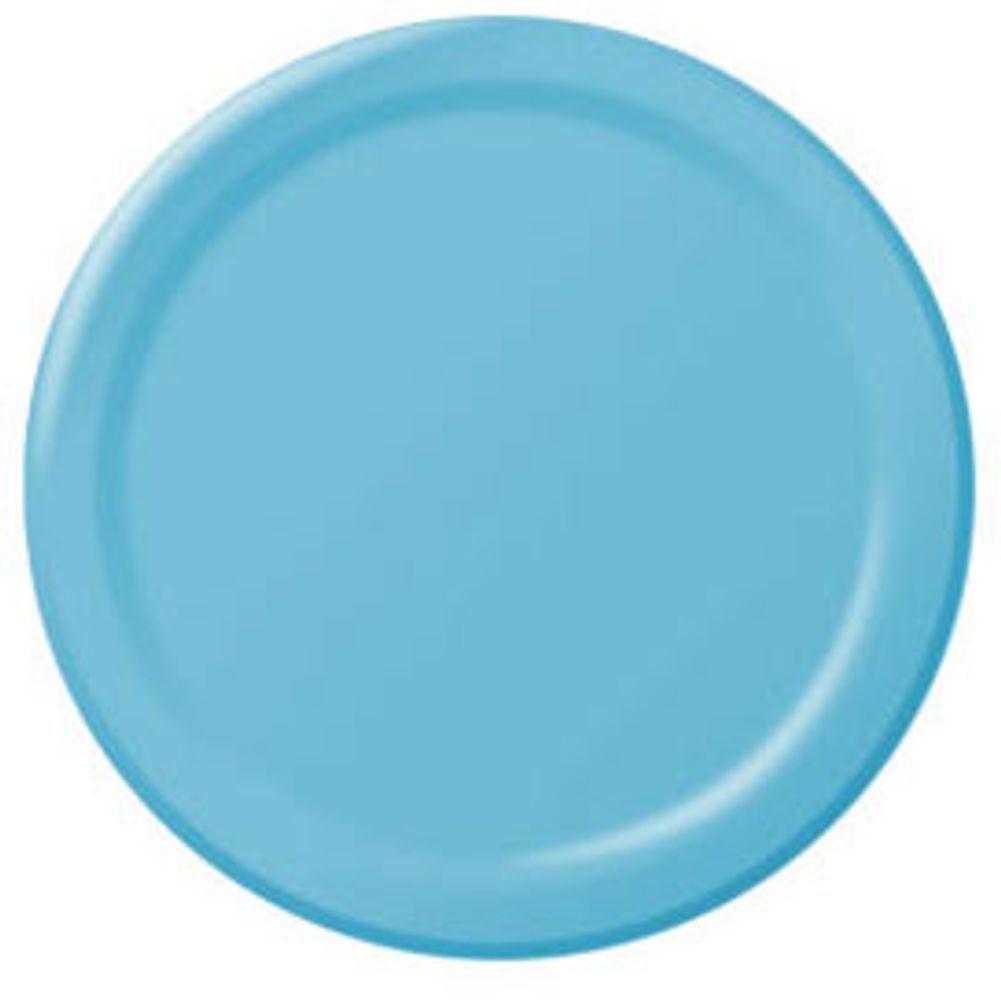 Caribbean Blue Dinner Paper Plates (50ct)