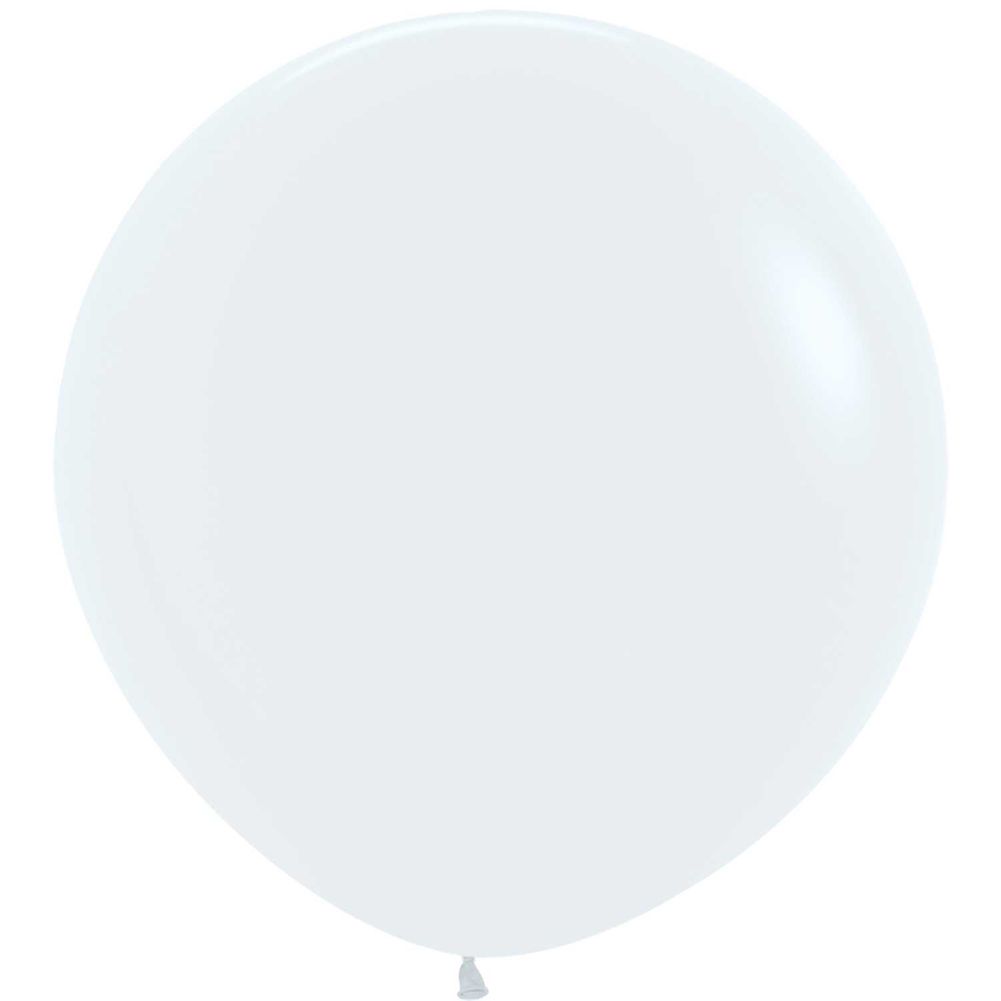 Sempertex 3' Fashion White Latex Balloons (2ct)