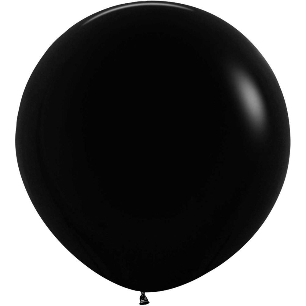 Sempertex 3' Deluxe Black Latex Balloons (2ct)