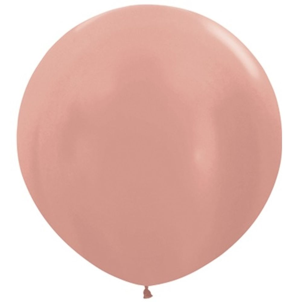 Sempertex 3' Metallic Rose Gold Latex Balloons (2ct)