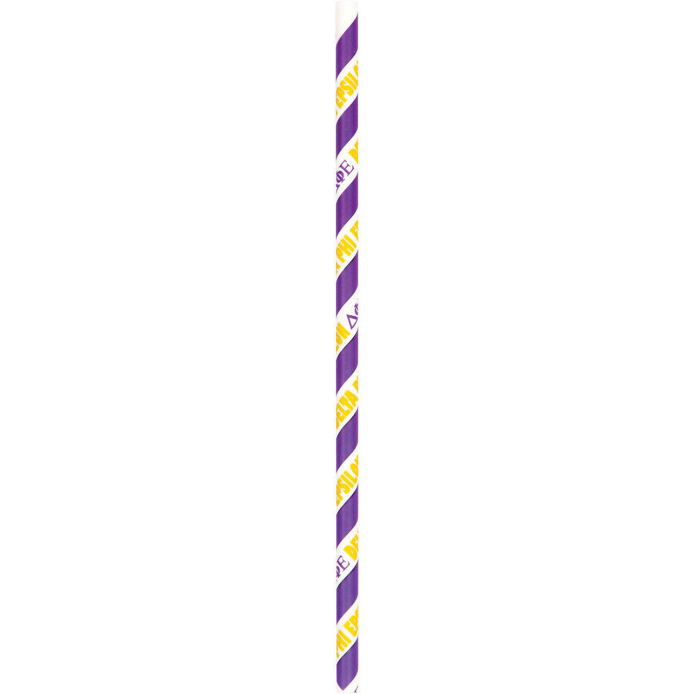 Delta Phi Epsilon Paper Straws