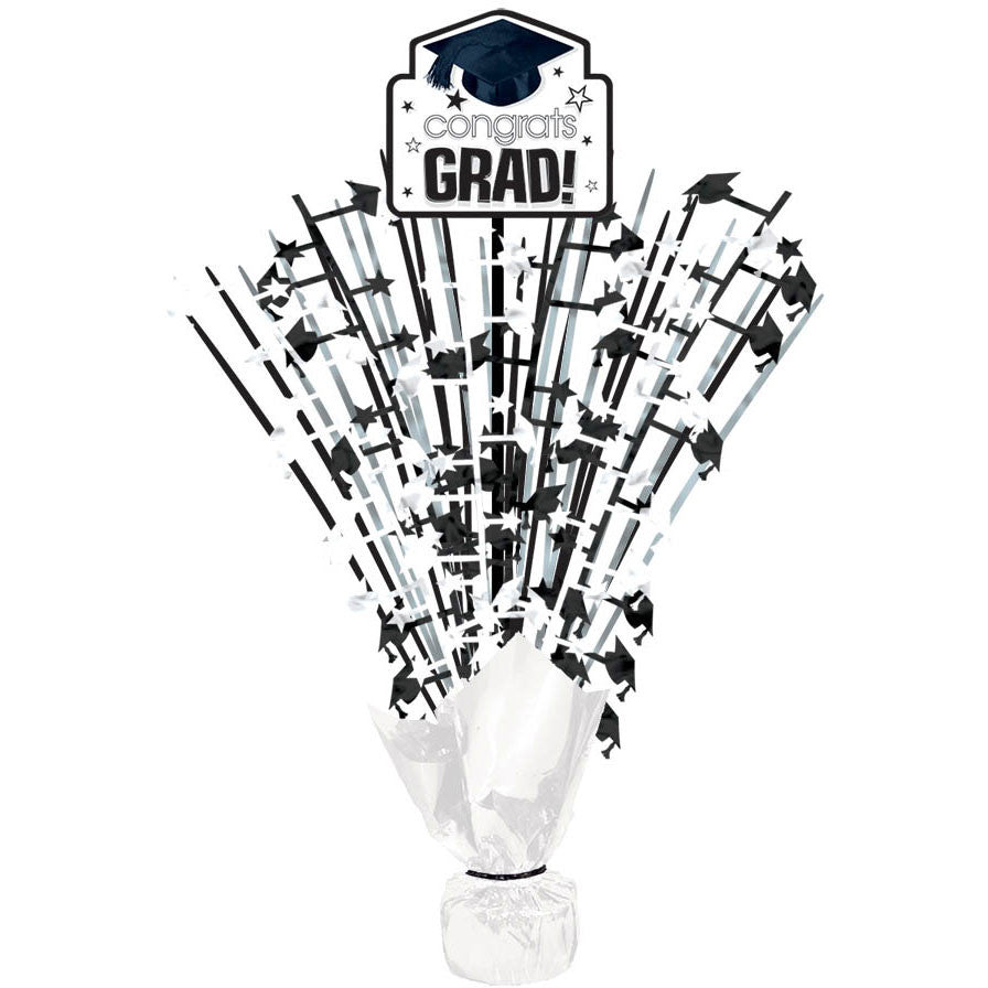 White Graduation Spray Centerpiece