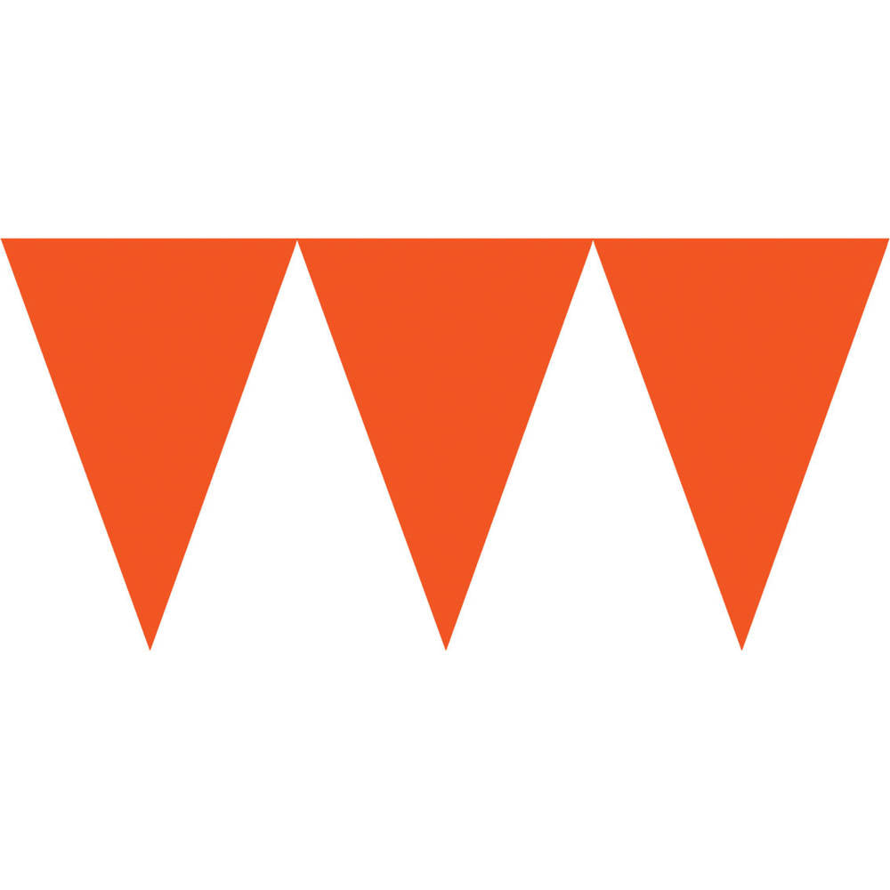 15' Orange Peel Pennant Banner