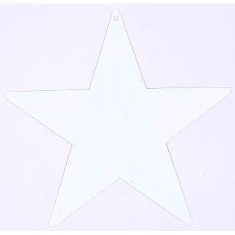 Star Cutout White - 9