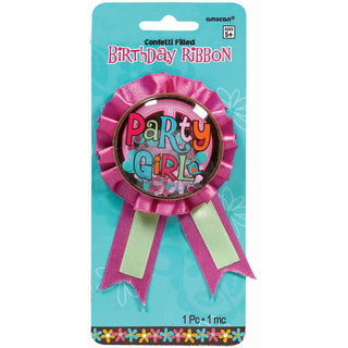 Hippie Chick Birthday Award Ribbon