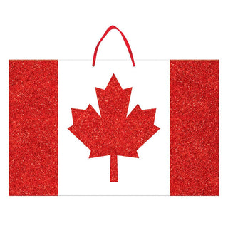 Canada Day Glitter Flag Sign