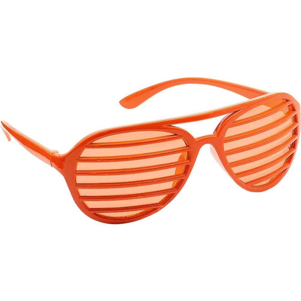 Orange Slotted Glasses
