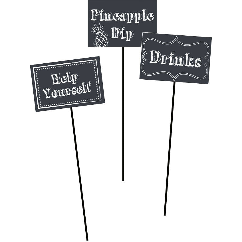 Chalkboard Stick Centerpieces