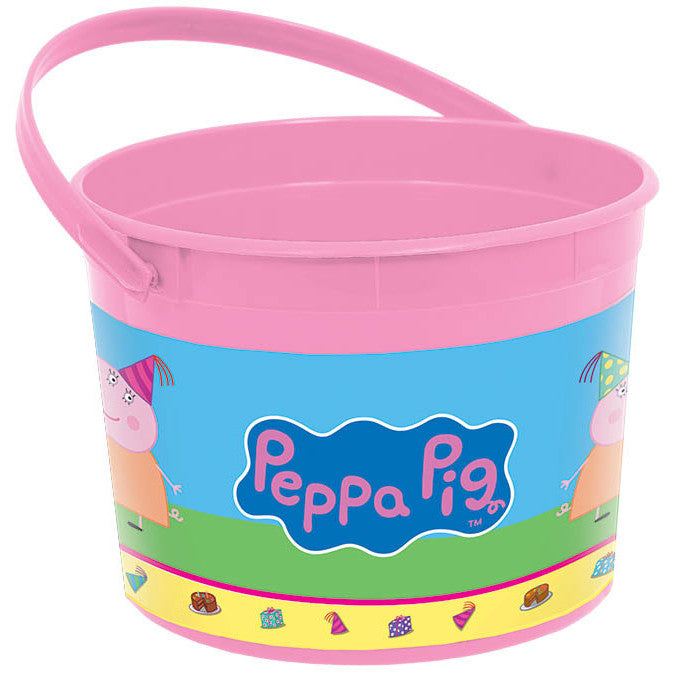 Peppa Pig Plastic Favor Bucket