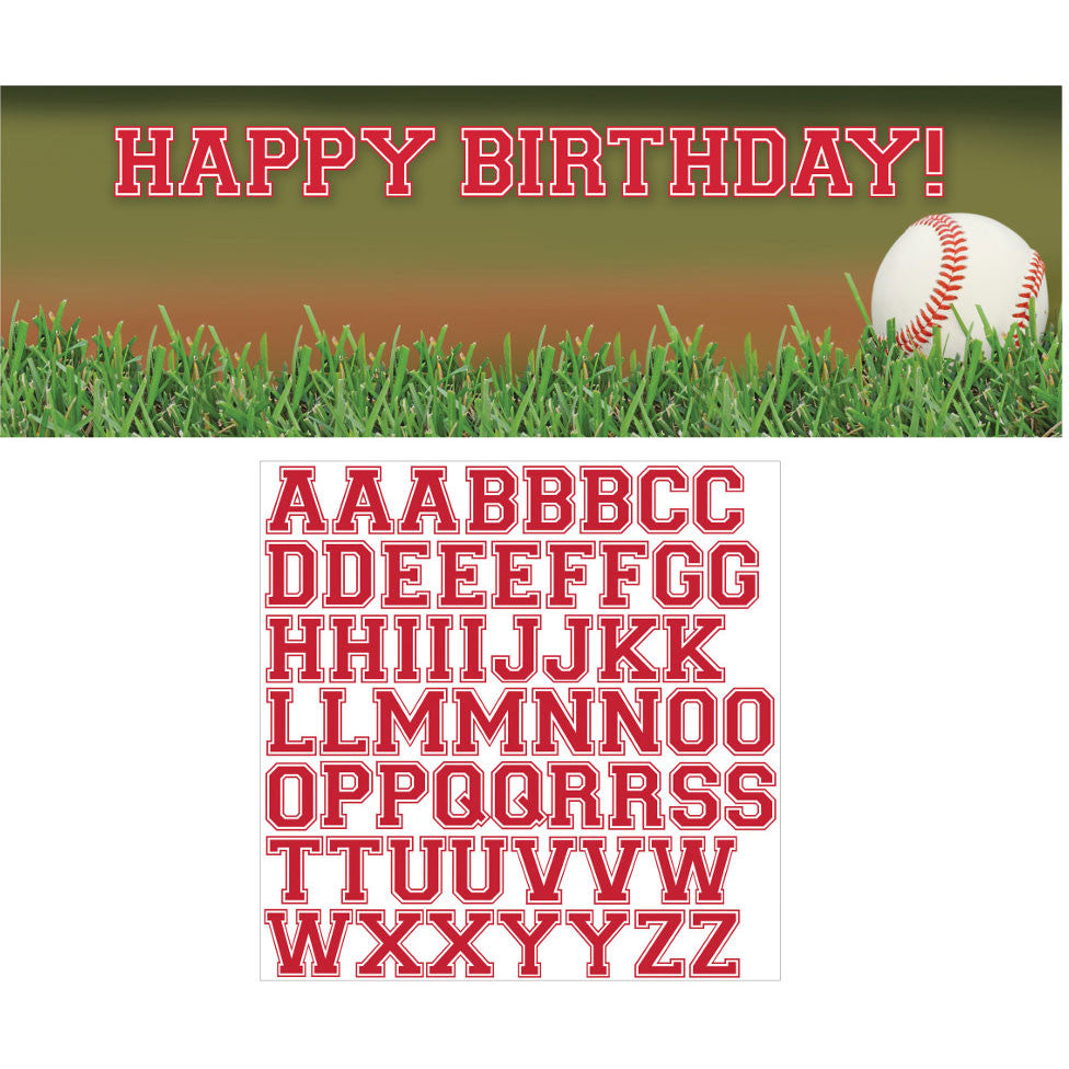 Baseball Fanatic Party Banner