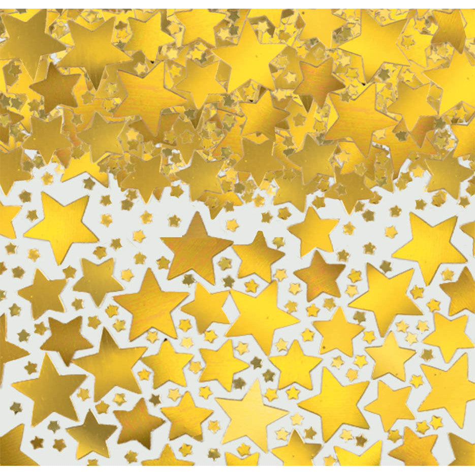 Metallic Star Confetti Gold