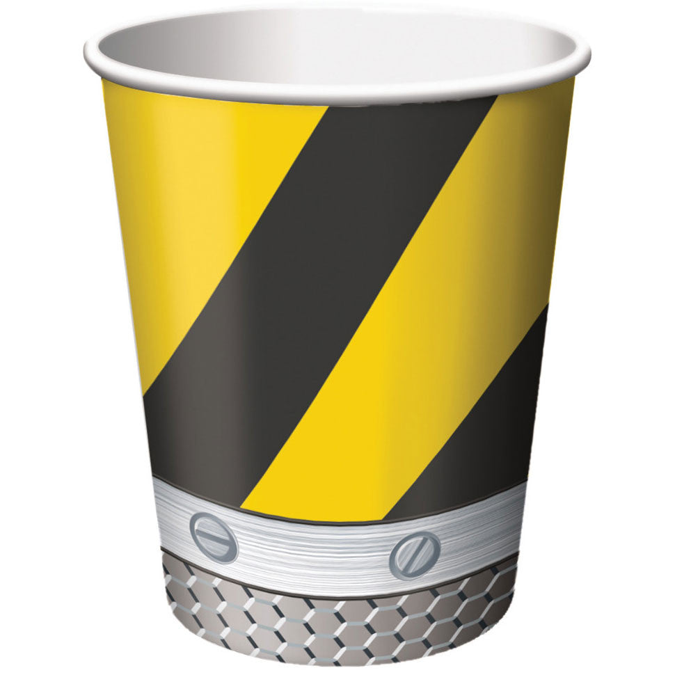 Construction Birthday Zone 9oz Cups (8ct)