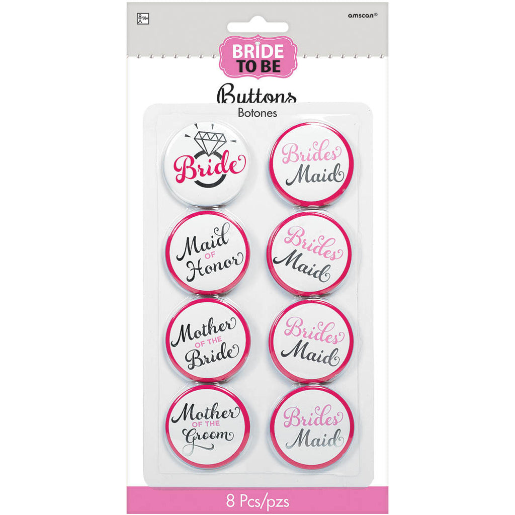 Elegant Bride Buttons (8 ct)