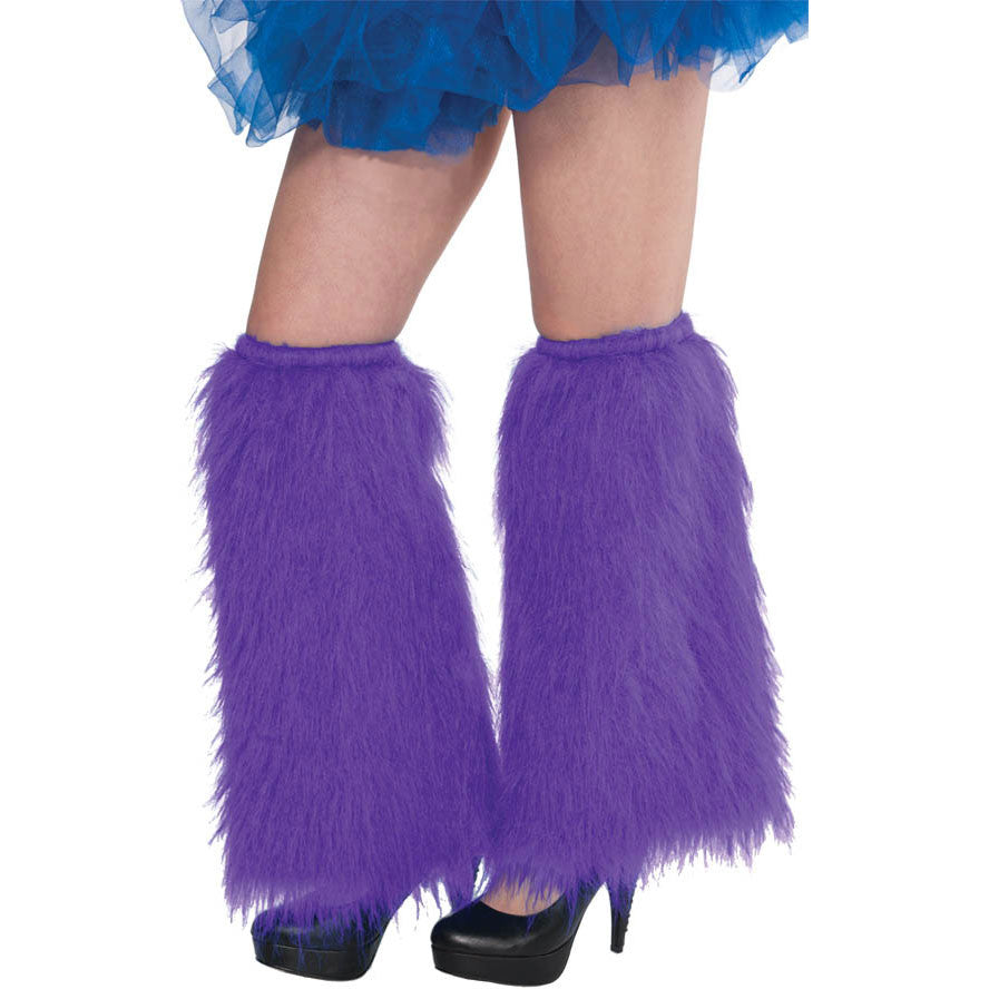 Purple Plush Leg Warmers – US Novelty