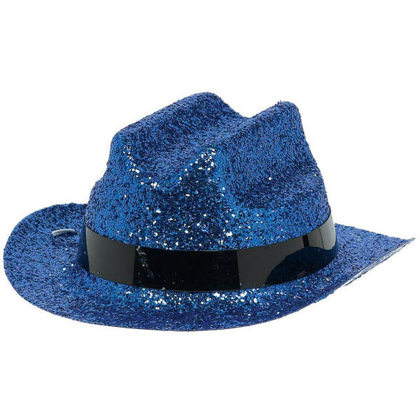 Glittered Mini Blue Cowboy Hat