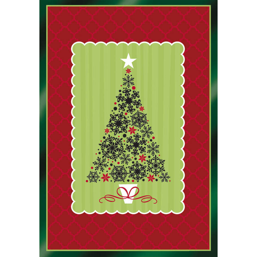 Snowflake Tree Greeting Cards (18ct)