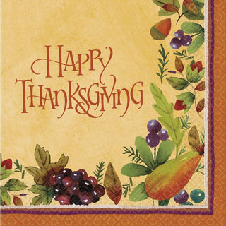 Thanksgiving Medley Luncheon Napkins (16ct)