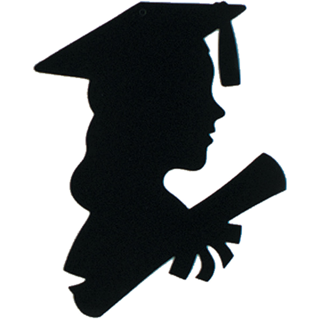 Girl Graduate Silhouette