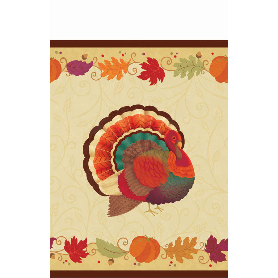 Thanksgiving Holiday Plastic Table Cover