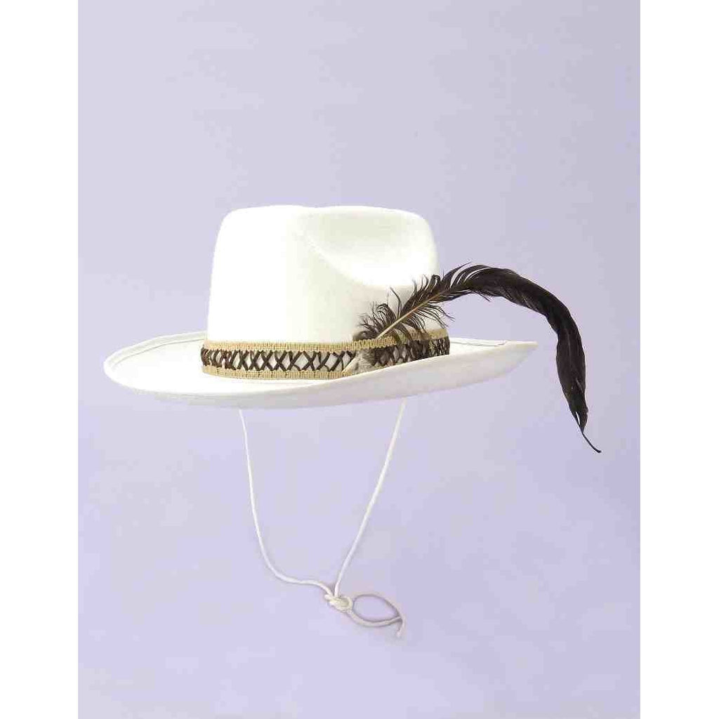 Deluxe Felt Cowboy Hat-White