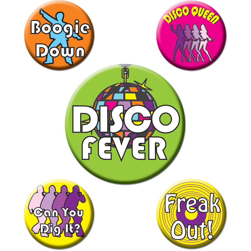 Disco Party Buttons