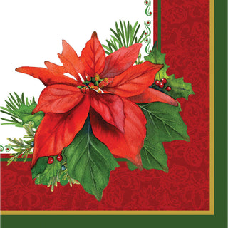 Holiday Poinsettia Luncheon Napkins (16ct)