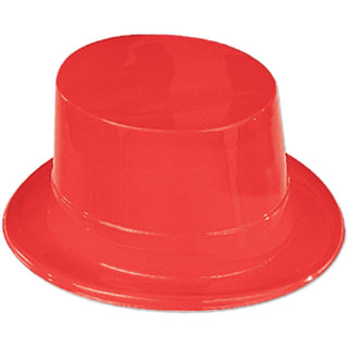 Red Plastic Top Hat – US Novelty