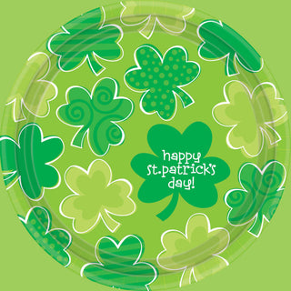 Playful Shamrocks Dessert Plates (18ct)