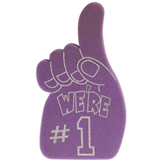 Purple Foam Number 1 Hand