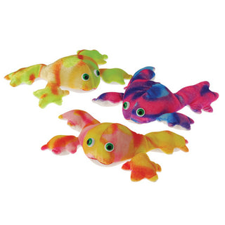 Plush Tie Dyed Frogs