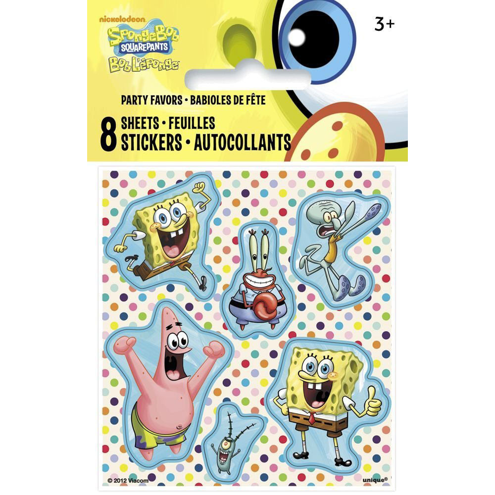 SpongeBob SquarePants Sticker Sheets